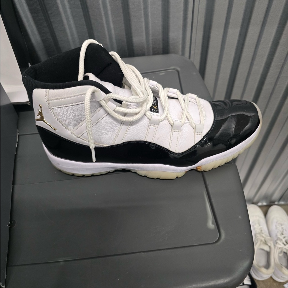 Jordan Black and White Athletic Shoes